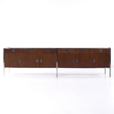 Gordon Bunshaft Gordon Bunshaft Mid Century Walnut and Marble File Credenza