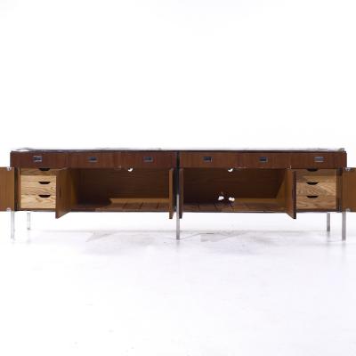 Gordon Bunshaft Gordon Bunshaft Mid Century Walnut and Marble File Credenza
