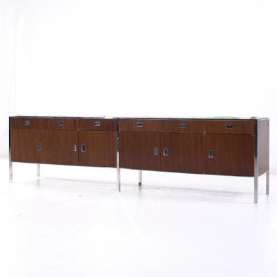Gordon Bunshaft Gordon Bunshaft Mid Century Walnut and Marble File Credenza