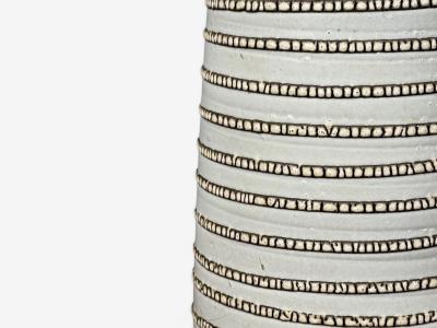 Gordon Jane Martz Gordon Jane Martz Large Table Lamp Light Grey Ceramic USA 1960s