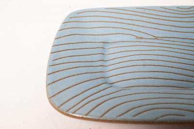 Gordon Jane Martz Jane and Gordon Martz Ceramic Catch All Dish 1960s Blue Glaze