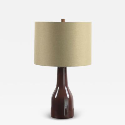 Gordon Jane Martz Large Burgundy Ceramic Lamp by Jane and Gordon Martz for Marshall Studios