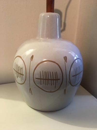Gordon Jane Martz MID CENTURY MODERN CERAMIC LAMP SIGNED MARTZ
