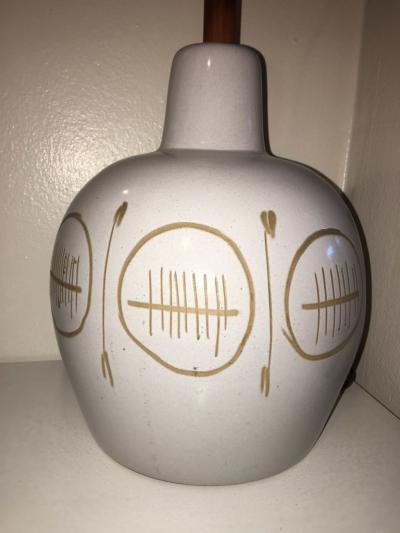 Gordon Jane Martz MID CENTURY MODERN CERAMIC LAMP SIGNED MARTZ