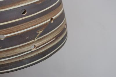 Gordon Jane Martz Vintage Matte Stoneware Beehive Pendant Lamp by Jane and Gordon Martz