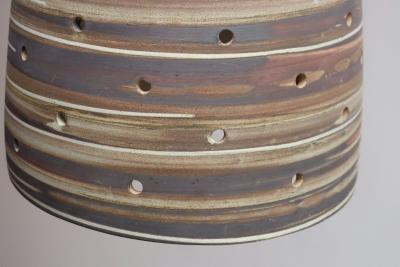 Gordon Jane Martz Vintage Matte Stoneware Beehive Pendant Lamp by Jane and Gordon Martz