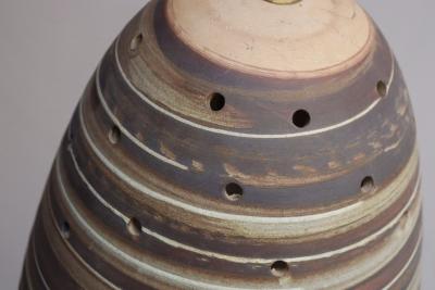 Gordon Jane Martz Vintage Matte Stoneware Beehive Pendant Lamp by Jane and Gordon Martz