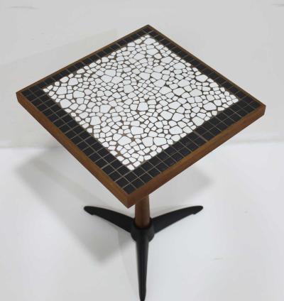 Gordon Martz Gordon Martz Style Side Table with Asymmetrical Ceramic Tile Top