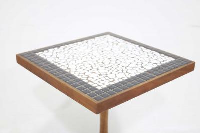 Gordon Martz Gordon Martz Style Side Table with Asymmetrical Ceramic Tile Top