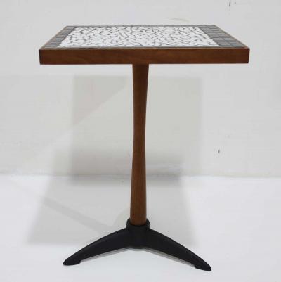 Gordon Martz Gordon Martz Style Side Table with Asymmetrical Ceramic Tile Top
