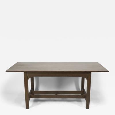 Gordon Russell Gordon Russell Arts Crafts Cotswold School Oak Double Stretcher Dining Table 