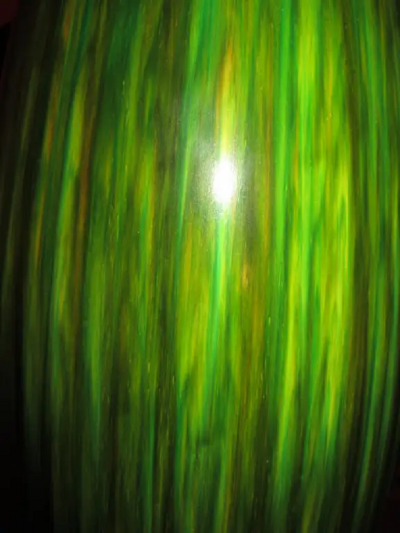 Gorgeous Extra Tall Green Drip Glazed Lamp Mid century Danish