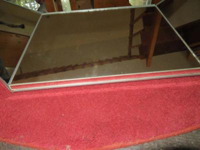 Gorgeous Octagon Faceted Mirror Midcentury