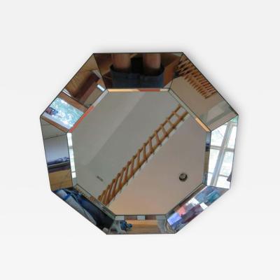 Gorgeous Octagon Faceted Mirror Midcentury