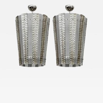 Gorgeous Pair of Murano Glass Lanterns