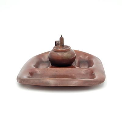Gorham Copper Cigar Lighter and Tray U S A circa 1880