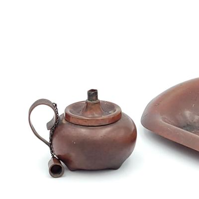 Gorham Copper Cigar Lighter and Tray U S A circa 1880