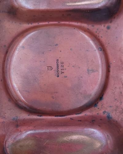 Gorham Copper Cigar Lighter and Tray U S A circa 1880