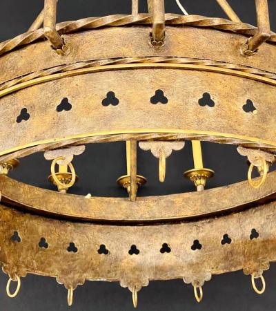 Gothic Industrial 16 Light Chandelier