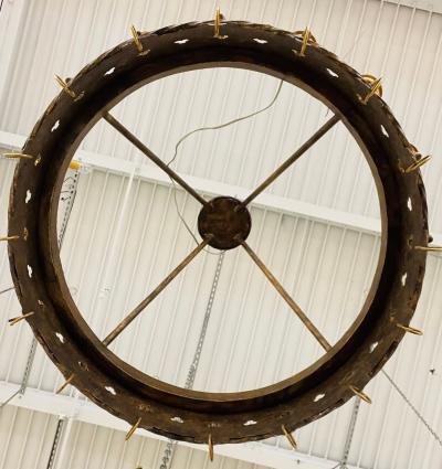 Gothic Industrial 16 Light Chandelier