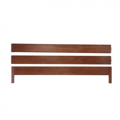 Gothic style carved oak king size bed 