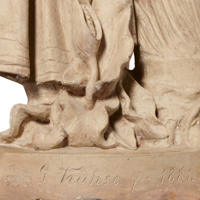 Gottwalt Kuhse Terracotta sculpture of Hebe by Kuhse and Ernst March S hne