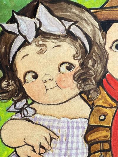 Grace Drayton Three Rosy Cheek Children Children Book Illustration Female Illustrator 1920s