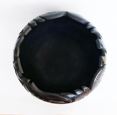 Grace Medicine Flower Santa Clara incised jar by Grace Medicine Flower