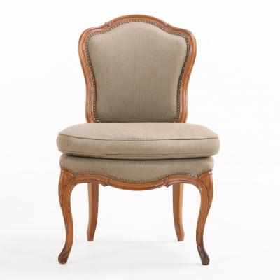 Graceful Pair of Louis XV style Side Chairs C 1930 