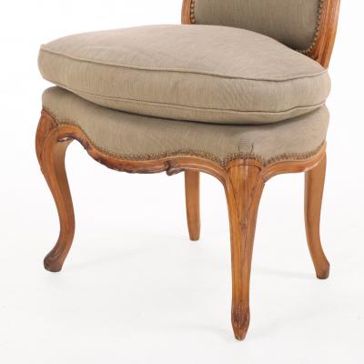 Graceful Pair of Louis XV style Side Chairs C 1930 