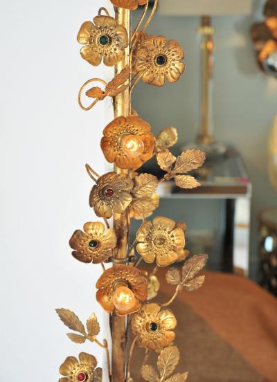 Gracie flower light mirror