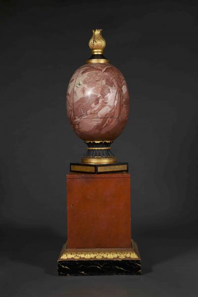 Graham Redgrave Rust The St Remy Urn A Polychrome Painted and Parcel gilt Ovoid cabinet
