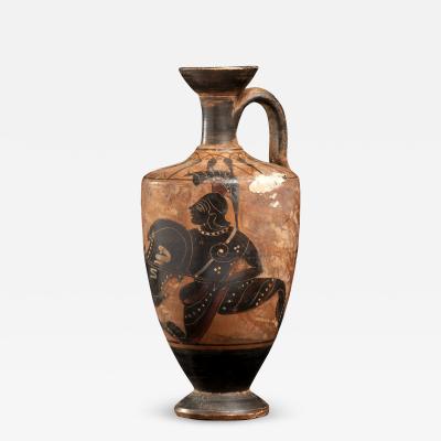 Gran Tour Ancient Greek Style Painted Figure Vase 19th Century after 1800