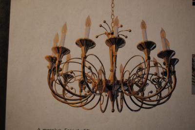 Grand Art Moderne French Chandelier