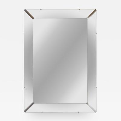 Grand Beveled Mirror With Nickel Accents