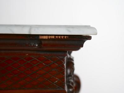 Grand Continental Rococo Style Carved Console Table