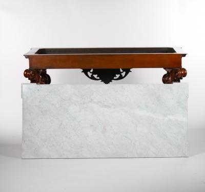 Grand Continental Rococo Style Carved Console Table