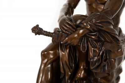 Grand Tour 19th Century Italian Bronze Sculpture Ludovisi Mars after Antique