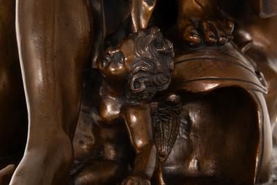 Grand Tour 19th Century Italian Bronze Sculpture Ludovisi Mars after Antique