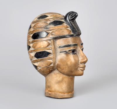 Grand Tour Alabaster Bust of Egyptian Woman