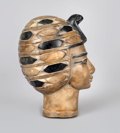 Grand Tour Alabaster Bust of Egyptian Woman