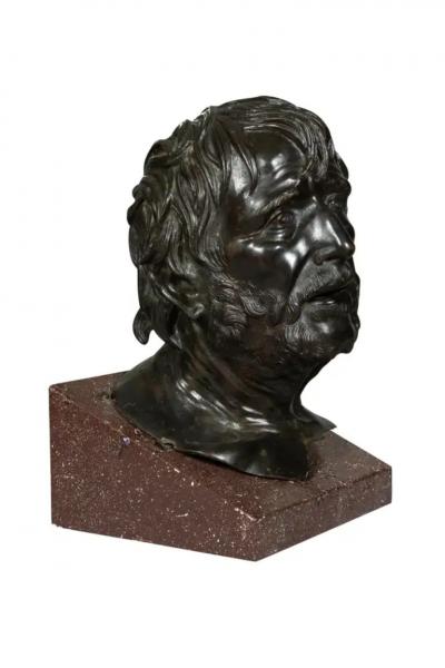 Grand Tour Bronze Bust Of Seneca