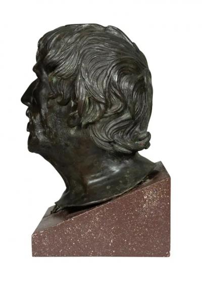 Grand Tour Bronze Bust Of Seneca