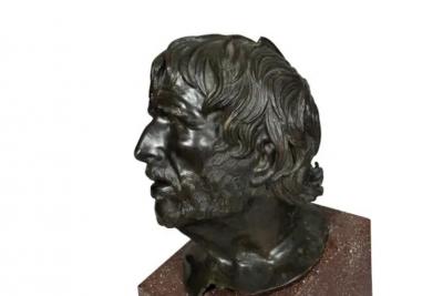 Grand Tour Bronze Bust Of Seneca