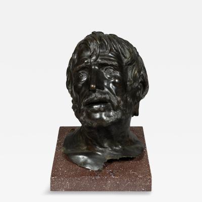 Grand Tour Bronze Bust Of Seneca