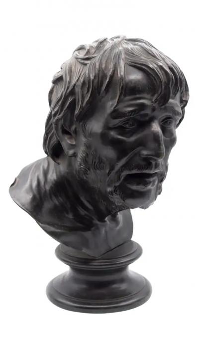 Grand Tour Bronze Bust of Seneca