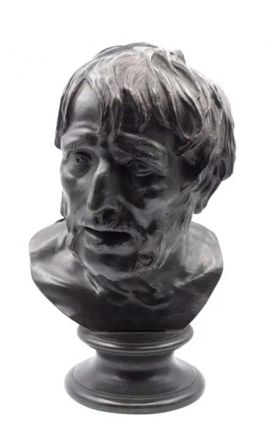 Grand Tour Bronze Bust of Seneca