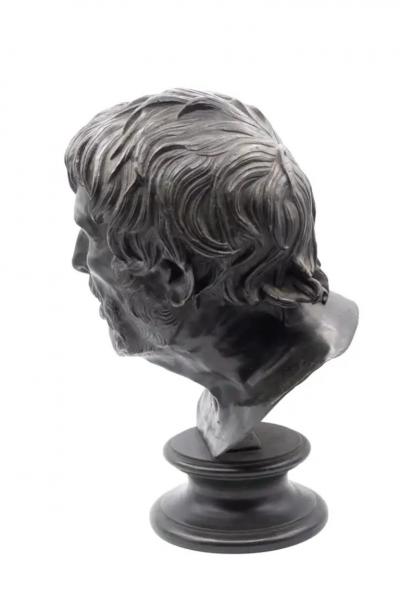 Grand Tour Bronze Bust of Seneca