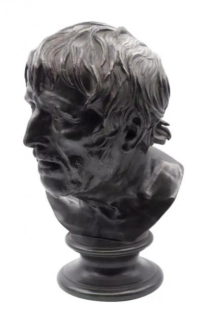 Grand Tour Bronze Bust of Seneca