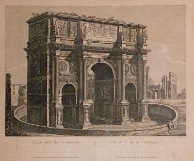 Grand Tour Engraving after Piranesi 19th century